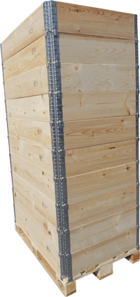 Cassa in legno alta, formata da vari parietali in legno in pronta consegna