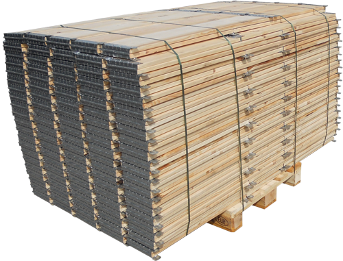 Pacco collari in legno pieghevoli - Parietali in legno in pronta consegna